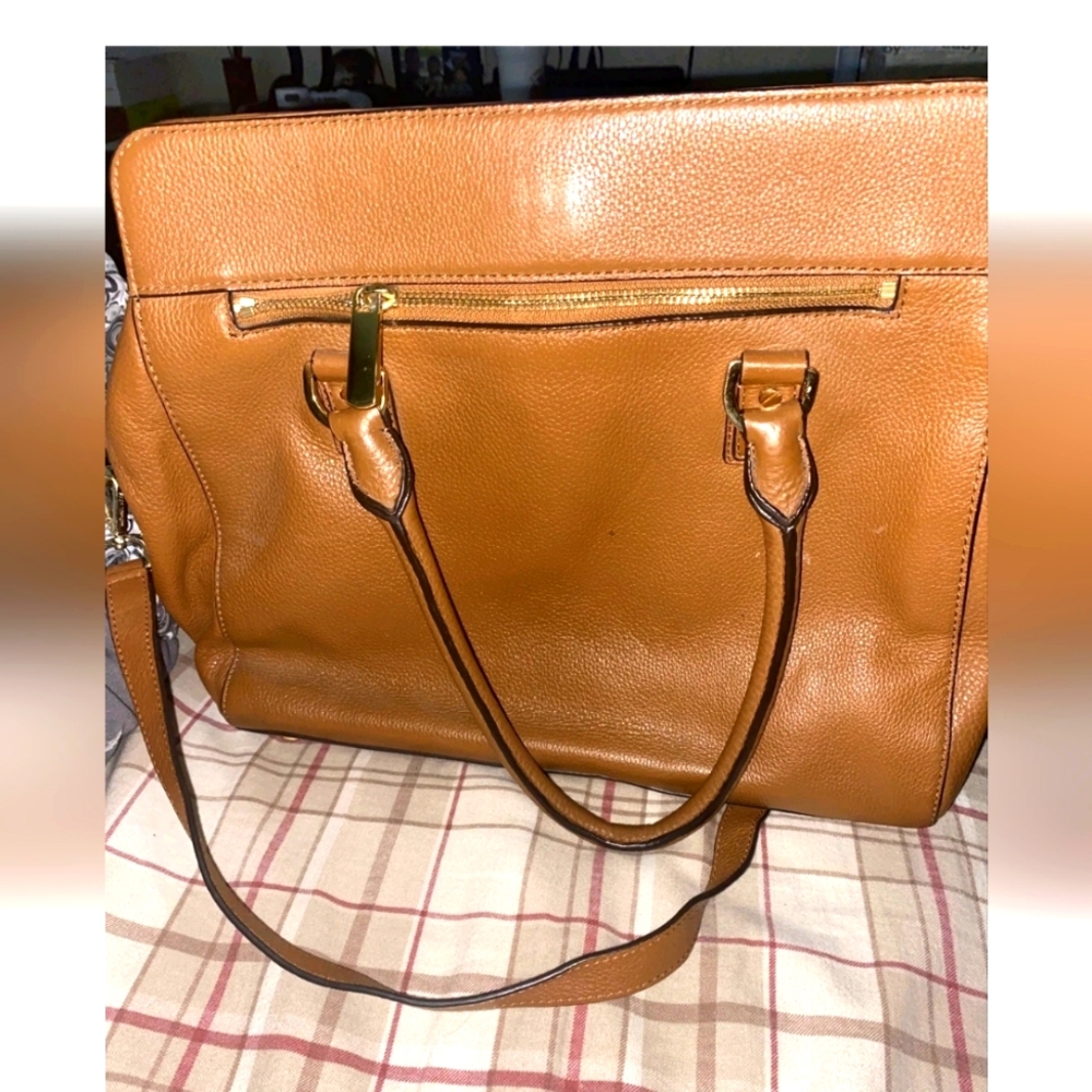 Michael Kors Astrid  Brown Satchel with Gold Tone Hardware Large - Picture 4 of 12